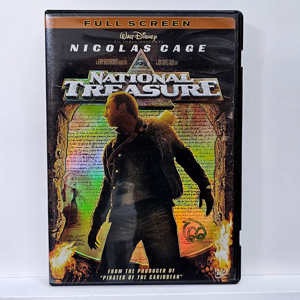 Disney National Treasure DVD‎ Nicolas Cage Adventure Full Screen 2004